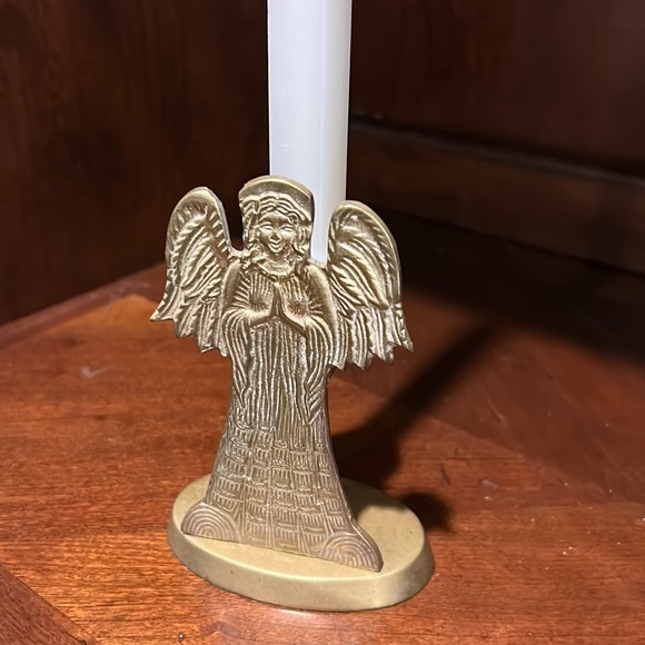 Brass Angel Candle Holder - Picture 13 of 15